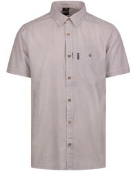 Trespass - Slapton Striped Woven Shirt (Oatmilk) - Lyst