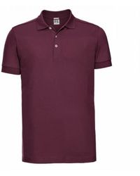 Russell - Stretch Short Sleeve Polo Shirt - Lyst