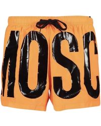 Moschino - Brand Print Logo Light Short Swim Shorts - Lyst