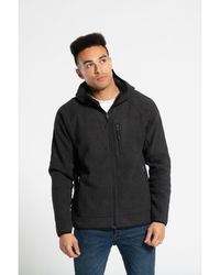 Kensington Eastside - Zip-Through Hooded Fleece With Sherpa Lining - Lyst