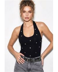 Bianco Lucci - Cotton Blend Blouse - Lyst