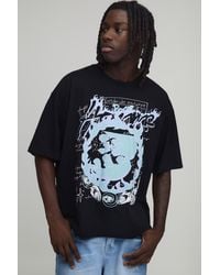 BoohooMAN - Oversized Boxy Heavyweight Homme Graphic T-Shirt - Lyst