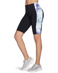 Skechers - Performance Gowalk Seascape Floral 10" Bike Short Nylon Activewear Shorts - Lyst