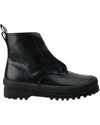 Superga - Ladies 3342 Alpina Box Calf Leather Zip Ankle Boots (Total) - Lyst