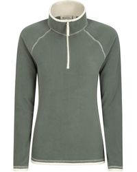 Mountain Warehouse - Ladies Montana Half Zip Fleece Top (Dark) - Lyst