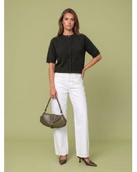 Urban Bliss - Wool Blend Short Sleeved Cardigan - Lyst