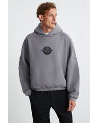 Grimelange - Hooded Logo Embroidered Sweatshirt - Lyst