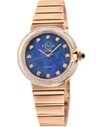 Gv2 - Sorrento Diamond Swiss Quartz Mop Dial Watch - Lyst