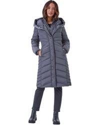 Roman - Hooded Quilted Coat - Lyst