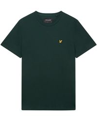 Lyle & Scott - Branded Chest Logo Dark T-Shirt Cotton - Lyst