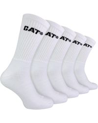 Caterpillar - 5 Pack Durable Cotton Performance Work Socks - Lyst