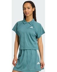 adidas - Stadium 3-Stripes Tennis Inspired Jacquard Polo Tee - Lyst