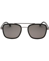 BOSS - Grijze Gepolariseerde Lens Donkere Ruthenium Grijze Zonnebril - Lyst