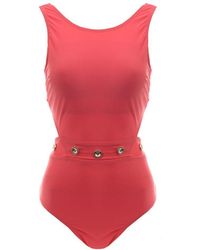 Juicy Couture - Boardwalk Sass Cut Out Swimsuit In Red - Lyst