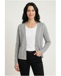White Stuff - Herringbone Edge Open Cardigan - Lyst