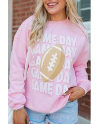 Azura Exchange - Game Day Voetbal Graphic Sweater - Lyst