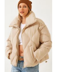 Bianco Lucci - Oversized Puffer Coat - Lyst