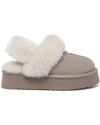 EverAu Australia - Ever Au Fantail Leather Slippers With Two Removable Straps - Lyst