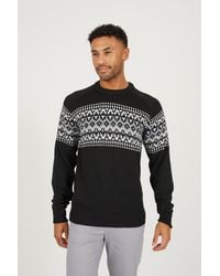 Brave Soul - Crew Neck Fisherman Knit Jumper - Lyst