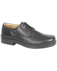 Roamer - Milton Leather Tramline Gibson Shoes - Lyst