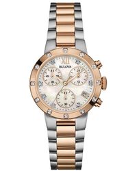 Bulova - Watch 98W210 Stainless Steel (Archived) - Lyst