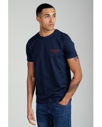 Foray - Short Sleeve Cotton Crew Neck Logo T-Shirt - Lyst