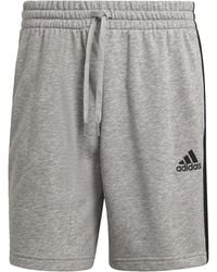 adidas - Essentials French Terry 3-Stripes Shorts - Lyst