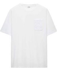 Loewe - Pocket Anagram Tonal Logo Relaxed Fit T-Shirt - Lyst