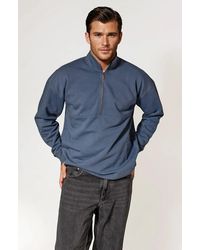 Secret Label - Zip Neck Sweatshirt - Lyst