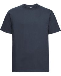 Russell - Europe Classic Heavyweight Ringspun Short Sleeve T-Shirt (French) Cotton - Lyst