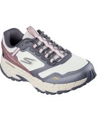 Skechers - Go Run Trail Altitude 2.0 Ravine Leather Natural Trainers - Lyst