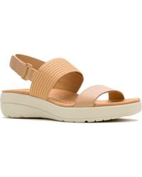 Hush Puppies - Breathe Slingback Leather Standard Sandals - Lyst