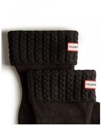 HUNTER - Short Cable Welly Socks - Lyst