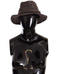 Dolce & Gabbana - Elegant Tweed Wide Brim Hat - Lyst