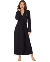 DKNY - Cotton Logo Maxi Robe - Lyst