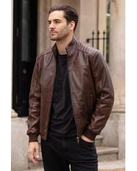 Ashwood Leather - 'Firenze' Exquisite Real Bomber Jacket - Lyst