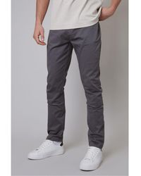 Threadbare - 'Ego' Cotton Slim Fit 5 Pocket Chino Trousers With Stretch - Lyst