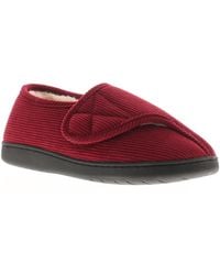 Dr Keller - Slipper Boots Valerie Touch Fastening Burgundy - Lyst