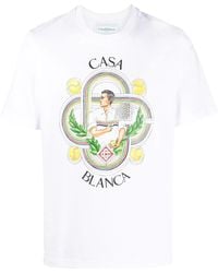 CASABLANCA - Le Joueur Print T-Shirt - Lyst