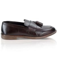 Silver Street London - Charleston Loafers Burgundy - Lyst
