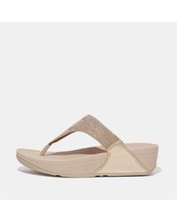 Fitflop - Fit Flop Glitz Toe Post Sandals - Lyst