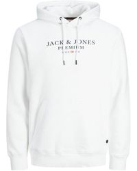Jack & Jones - Hoodies Archie Sweat Hood Wit - Lyst