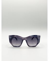 SVNX - Square Cat-Eye Sunglasses - Lyst