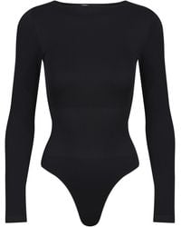 Ruey - Ladies Essentials Long Sleeve Bodysuit Sculpting Recycled Stretch Fit - Lyst