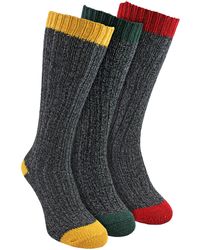Sock Snob - 3 Pairs Extra Long Warm Wool Ladies Socks - Lyst