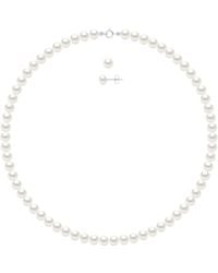 Ateliers Saint Germain - Set Being Composed Of Necklace Of Real Cultured Freshwater Pearls Semi Round 6-7 Mm - Lyst