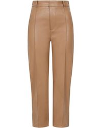 Little Mistress - Solid Patterned Straight Leg Trousers - Lyst