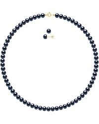 Ateliers Saint Germain - Set Being Composed Of Necklace Of Real Cultured Freshwater Pearls Semi Round 6-7 Mm - Lyst