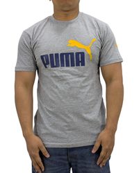 PUMA - T Shirt Essentials Logo Crew Neck Pullover Short Sleeve Casual Cotton - Lyst