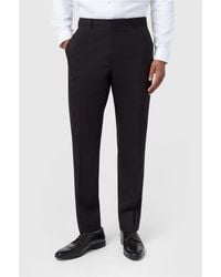 Ted Baker - Flat Fronted Slim Fit Suit Trousers - Lyst